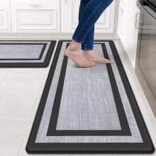 2-Pack Anti-Fatigue Kitchen Mats 17.3 x 29 in & 17.3 x 47 in