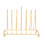 Golden Iron Plate Stand 3-Tier Dish Rack 1