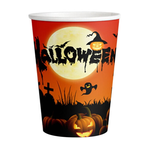 Χάρτινα πιάτα κολοκύθας για το Halloween, συσκευασία των 10 τεμαχίων