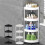 Plastic Storage Shelves for Kitchen Bedroom Bathroom Corner 1