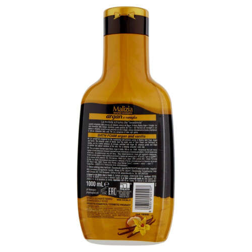 Malizia - Bath Foam, Argan and Vanilla - 1000 ml 2