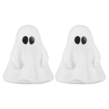 Ghost LED Night Light - Resin Halloween Decoration (2 pcs)