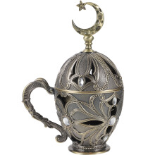 Vintage Zinc Alloy Incense Burner 16.5 x 11.5 cm