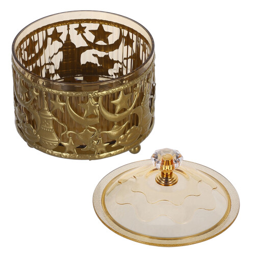 Goldene Eid-Bonboniere mit Deckel – Eisen & Kunststoff