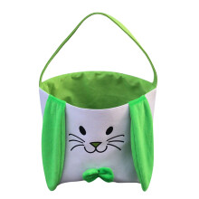 Gallickan Bunny Easter Basket for Kids, Green, 38 x 23 x 15