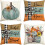 Herfst Hello Pumpkin kussenhoezen 45x45cm Set van 4 1