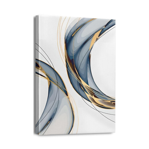 Abstract Botanical Canvas Wall Art Set