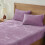 Velvet Fitted Sheet Set with Pillowcases, 15-inch Deep 1