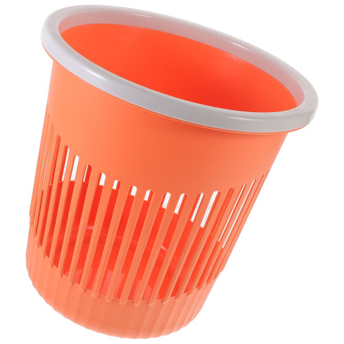 Lixeira laranja de polipropileno (PP) 10,2 x 9,6 x 6,9 polegadas