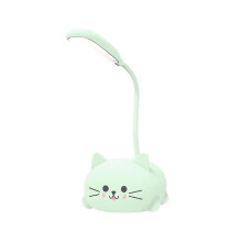 Állítható LED asztali lámpa macskás talppal, USB-tápellátással