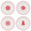 Bico Ceramic Salad Plates 8.75" Set of 4 1