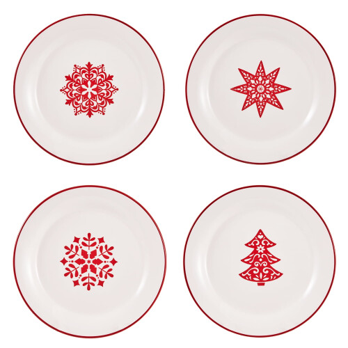 Bico Ceramic Salad Plates 8.75" Set of 4