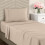 Twin Sheet Set Brushed Microfiber Beige 3-Piece 1