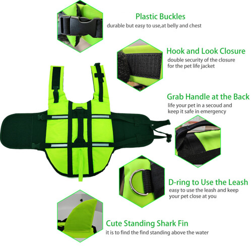 Comfortable Dog Swimming Gear With Increased observability-L S 1