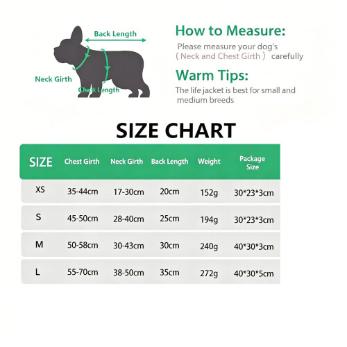 Comfortable Dog Swimming Gear With Increased observability-L S 2