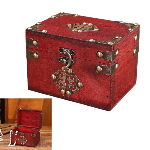 Dateless Bucolic Wooden Decorative Box For Storing-Gray square 2
