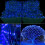 Waterdichte netlichtslinger blauw, 144 leds, 3 meter x 2 meter 4