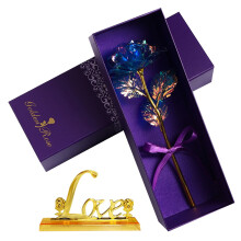 Gold-Dipped Eternal Rose with LOVE Base – 1pc
