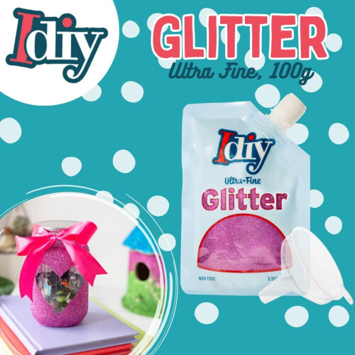 iDIY Ultra Fine Glitter Snowfall Vit 100g 2