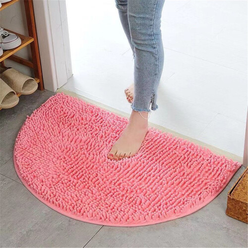Tapete semicircular antiderrapante e absorvente para piso, 33 x 51 cm (13 x 20 polegadas) 1