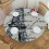 Eiffel Tower Paris Tablecloth – Polyester, Round, White 1
