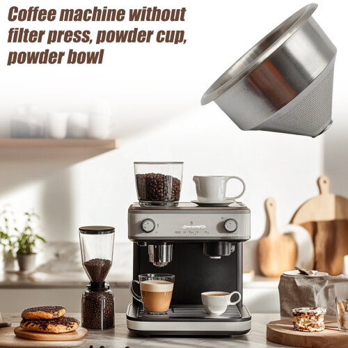 Machine à café multifonctionnelle en acier inoxydable, panier 1