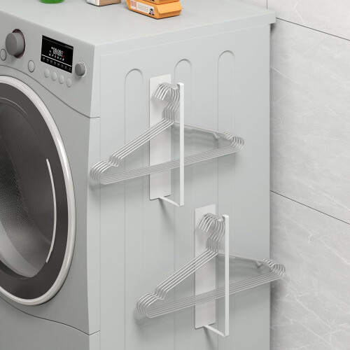 Magnetischer Kleiderbügel-Organizer, 2er-Pack, Weiß