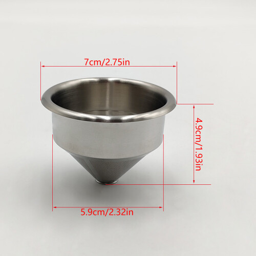 Espresso Filter Basket Stainless Steel Coffee Ground Strainer 2