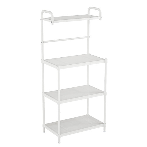 Supporto a 4 ripiani per microonde – Bianco, ferro, 23,5" x 13,5"