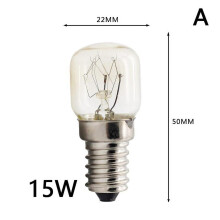 E14 Oven Lamp 15W or 25W 220–240V Heat-Resistant Bulb