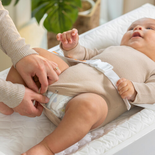 Ingenuity Ingenuity Contoured Changing Mat - Includes Waterproof Changing Mat and Safety Belt with Quick Release 1