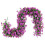 Realistic Artificial Plastic Leaves Plant with Simulated-Purple 1