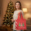 Christmas Gift Bag with Handle – Non-Woven, Red, 1 pc 1