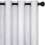 Grey-White Blackout Curtains with Silver Wave Dots, 52x63", 1