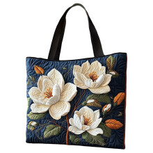 Women's Quilted Cotton-Poly Tote Bag 34 x 40 cm