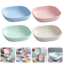 Set van 8 kleine vierkante saladekommen – diverse kleuren