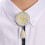 Comfortable Adjustable Bolo Tie Carved Charm Western PU Cord-EA 7