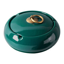 Ceramic Ashtray with Lid 10.8 x 8.8 x 5.6 cm
