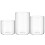 Set of 3 Glass Tea Light Candle Holders 1