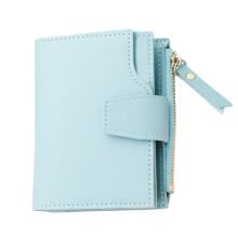 Women's Triple-Fold Zipper Wallet with Card Slots
