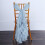 Dusty Blue Chiffon Chair Sash Set – 1 Cap + 6 Curly Sashes 1