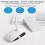 (White) Led Clip-on Reading Lamp Dimmable Eye Protection Table Lamp 26-27s 2