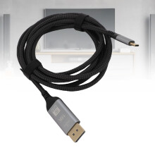USB C auf DisplayPort Kabel 2 m 40 Gbps schwarz
