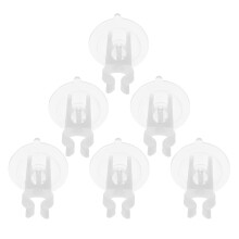 Supports de bougies FRCOLOR avec ventouses (6 pièces)