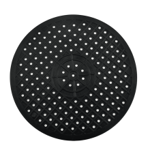 Tapis d'évier rond noir, protecteur de cuisine