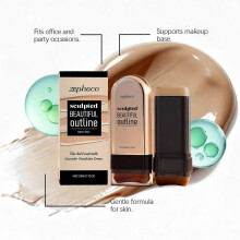 Zephoco Deep Skin Tone Concealer Foundation Stick, Lightweight And Moisturizing Texture, Creates A Matte And Sheer Makeup Look, Concealer Foundation