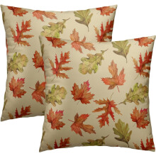 Clúdach Pillow Duilleog Maple an Fhómhair 20x20 orlach