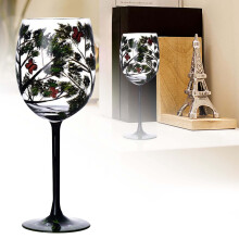 Taça de Vinho Árvore das Quatro Estações – Taça de Cristal Pintada à Mão