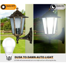 JINYUN Dusk to Dawn LED Bulbs 75W Eq 1100LM E26 A19 4-Pack