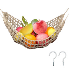 Hängemattenkorb aus Baumwolle mit Haken